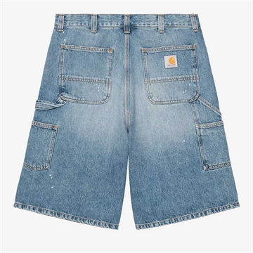 Carhartt WIP OG Single Knee Short Blue Destroy Wash / Splatter